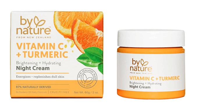 By Nature Brightening Night Cream With Vitamin C and Turmeric
