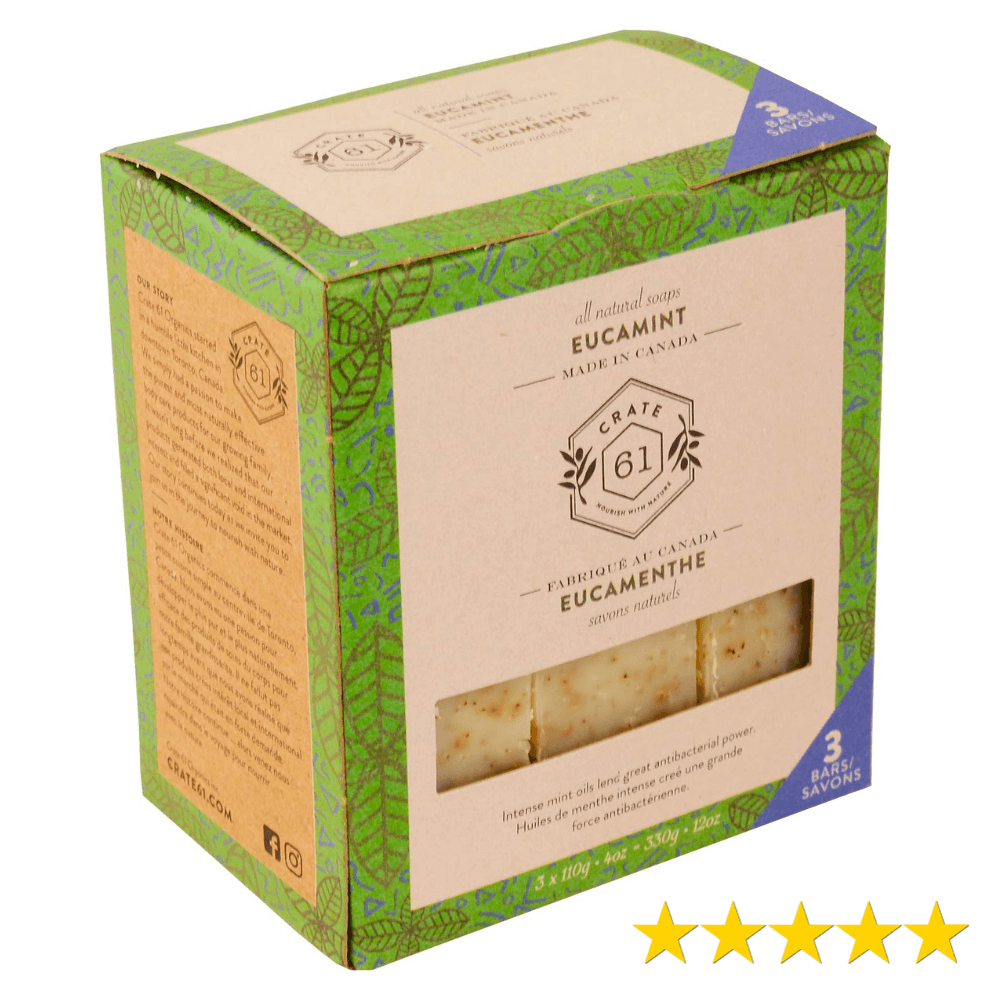 Crate 61 Eucalyptus & Peppermint Vegan Natural Bar Soap