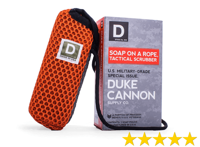 Duke Cannon Supply Co. Tactical Scrubber Soap On a Rope Pouch for Men