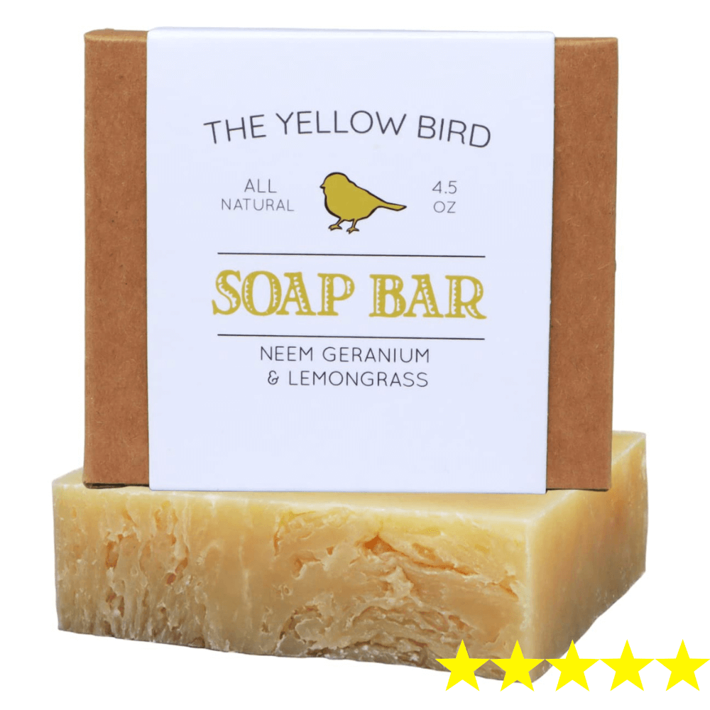 The Yellow Bird Neem Geranium Lemongrass Bar Soap
